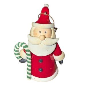 *3 FOR $9* 3D Santa Claus Cartoonish Hanging Christmas Tree Candy Cane Ornament